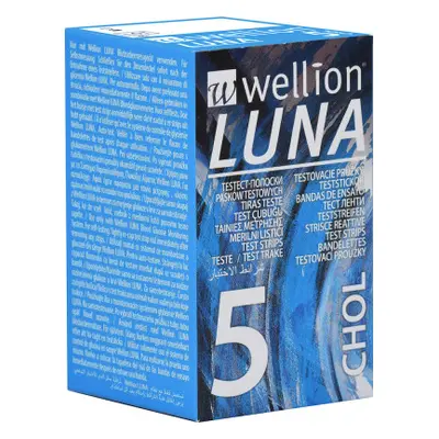 Wellion Luna Duo testovací proužky pro měření cholesterolu 5 ks