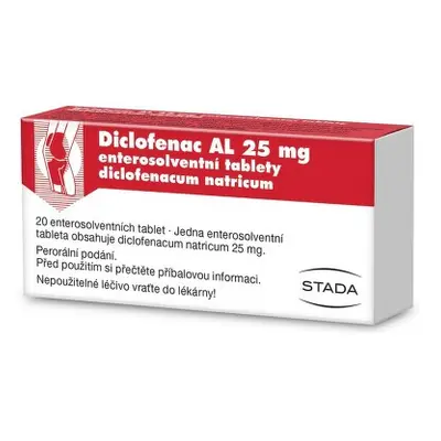 DICLOFENAC AL POR 25MG TBL ENT 20