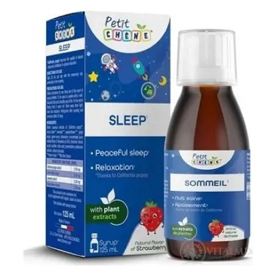 Petit CHENE SLEEP dětský sirup s jahodovým aroma 125 ml