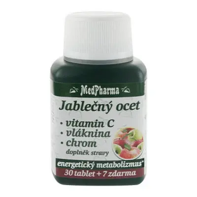 MedPharma Jablečný ocet+vlák.+vit.C+chrom tbl.37