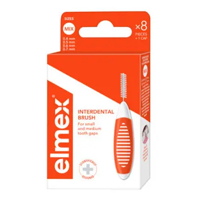 Elmex mezizubní kartáčky mix 0.4mm-0.7mm 8ks