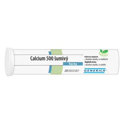 Calcium 500 šumivý forte Generica eff.tbl.20