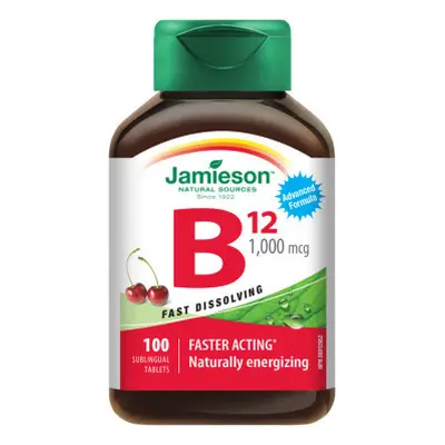 JAMIESON Vitamín B12 1000mcg třešeň tbl.100