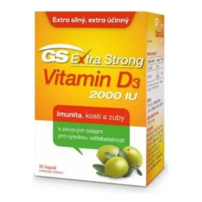 GS Extra Strong Vitamin D3 2000IU 90 kapslí