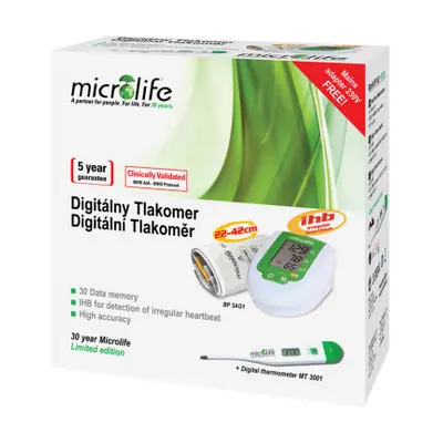 Microlife Tlakoměr BP 3AG1+teploměr MT3001+adaptér