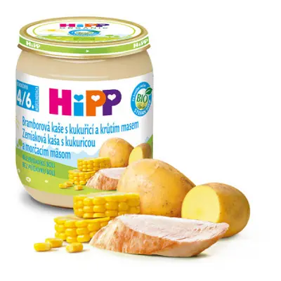 HiPP BABY BIO Br.kaše s kukuřicí a krůtím 125g