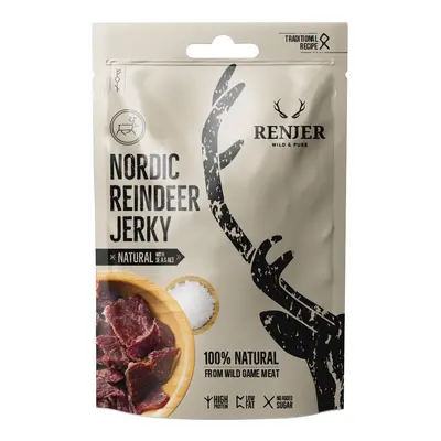 RENJER Traditional Nordic Reindeer (Sobí) Jerky Sea Salt 25g