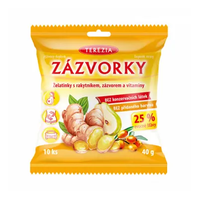 ZÁZVORKY želatinky s rakytníkem zázvorem a vit 40 g