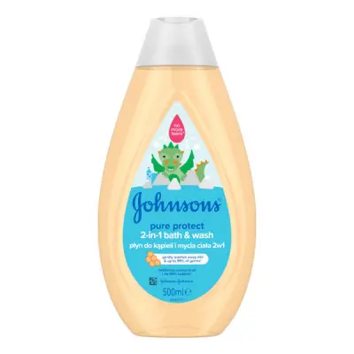 JOHNSON s Pure Protect koupel a mycí gel 2v1 500 ml