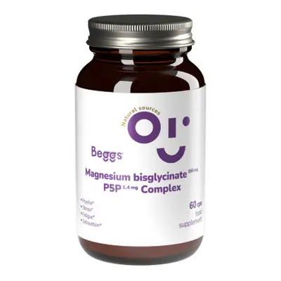 Beggs Magnesium bisglycinate 380 mg + P5P COMPLEX 1,4 mg 60 kapslí