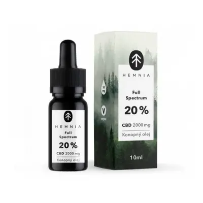 Hemnia CBD Konopný olej 20% 2000mg 10ml