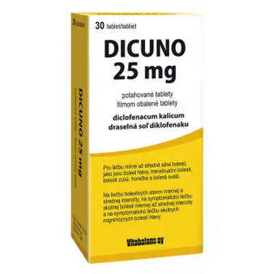 DICUNO POR 25MG TBL FLM 30