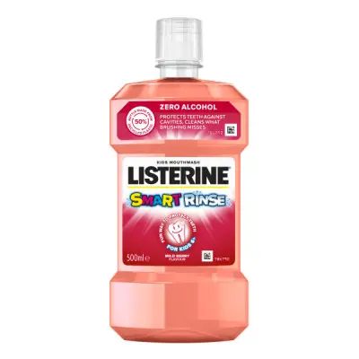 Listerine Smart rinse Berry dětská 500 ml