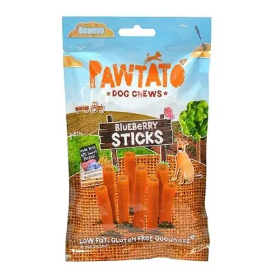 Benevo Odměna pro psy Pawtato Sticks Blueberry 120g