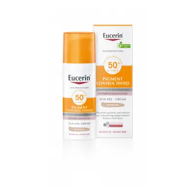 Eucerin Pigment Control emulze na opalování na obličej s depigmentačním účinkem SPF50+ středně t