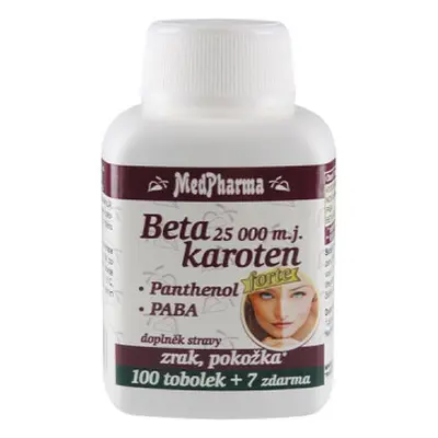 MedPharma Beta karot.25 000 m.j.Pant.+PABA tob.107