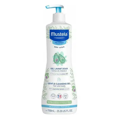 Mustela Jemný čisticí tělový a vlasový gel 750ml