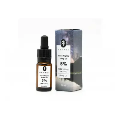 Hemnia Good Night's Sleep konopný olej 5% 500 mg CBN 250 mg CBD 10 ml