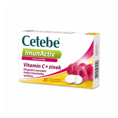 Cetebe ImunActiv Vit.C+zinek 20 cucacích pastilek