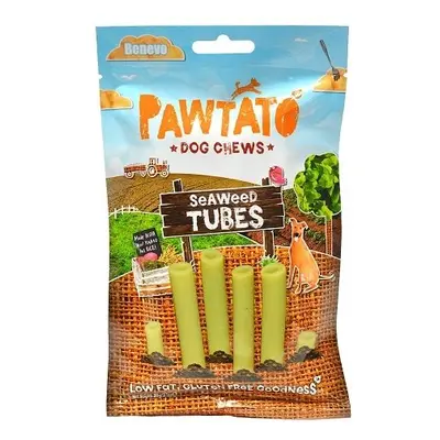 Benevo Odměna pro psy Pawtato Tubes Seaweed 90g