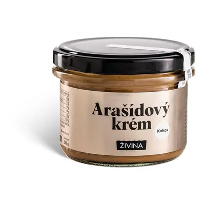 Arašídový krém s kokosem, slazený datlovým sirupem 220 g