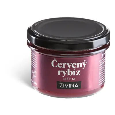 Červený rybíz džem s vysokým podílem ovoce 220 g