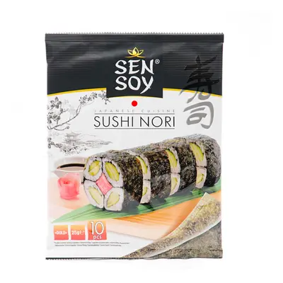 Mořská řasa Nori na sushi, plátky 10 ks