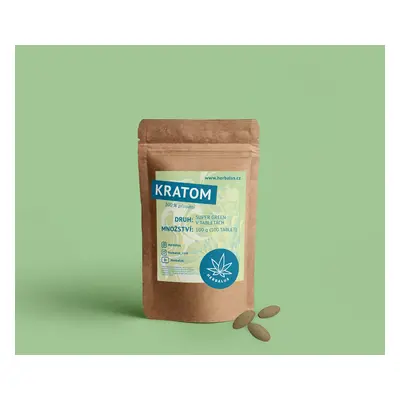 Herbalus Kratom v tabletách - Pure Green [ 100 tablet ]