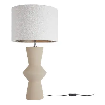 FREJA Stolní lampa 85 cm - béžová/bílá