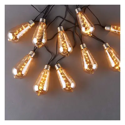 BULB LIGHTS Světelný řetěz žárovky tónované 10 světel