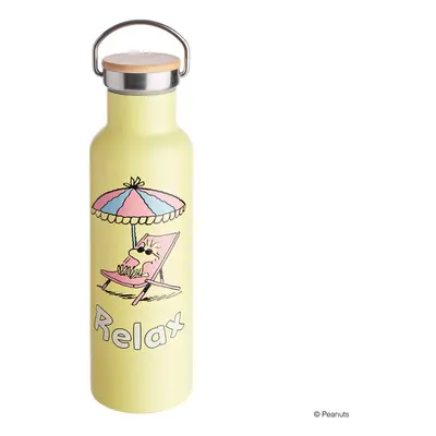 PEANUTS Termoláhev "Relax" 650 ml - žlutá