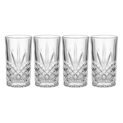 CRYSTAL CLUB Sada sklenic na long drink 330 ml set 4 ks