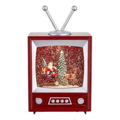 SANTA TV Dekorační televize s osvětlením a hudbou