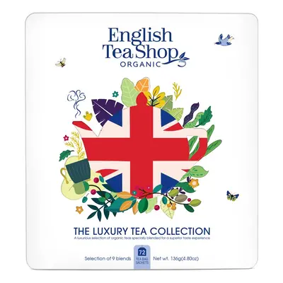 ENGLISH TEA SHOP Luxusní kolekce čajů "Union Jack" 72 ks