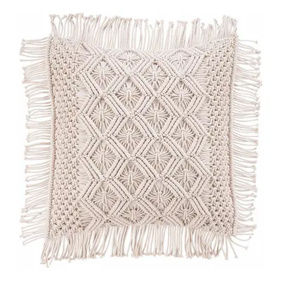 MACRAMÉ Polštář cik cak 45 x 45 cm