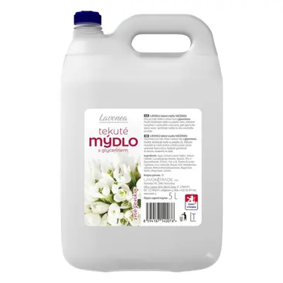 Mýdlo tekuté Lavonea, s glycerinem, 5 l, Sněženka