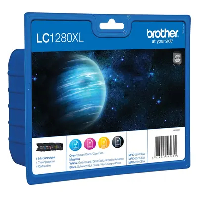 Zásobníky - Multi Pack Brother č.1280 - LC-1280XLVALBP (Černé, azurové, purpurové, žluté) - Orig