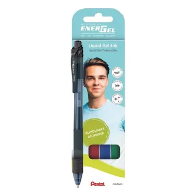 Pero gelové Pentel Energel BL107-4, 0,7 mm, mix 4 barev