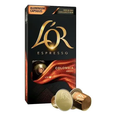 Kapsle kávové L'OR, Espresso Colombia, 10 ks