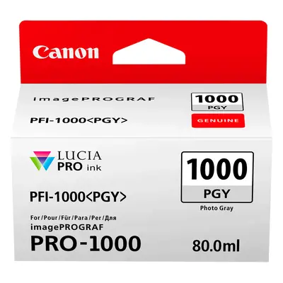 Zásobník Canon č.1000 - PFI-1000PGY (Šedý foto) - Originál