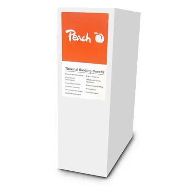 PEACH 10 standardních přebalů pro termovazbu (pro 100 listů), bílé - PBT310-01