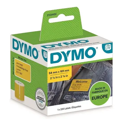 Dymo 2133400 (54 mm, 1 role, ) papírové štítky 101mm x 54mm, žluté, 220 ks