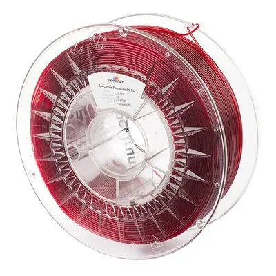 Spectrum 3D filament 80050 Premium PET-G transparent red