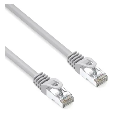 Síťový LAN kabel S/FTP patchcord RJ45 samec - RJ45 samec 5 m dvojitě stíněný 10 Gb/s šedý