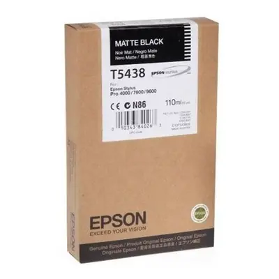 Zásobník Epson T5438 (Matně černý) - Originál