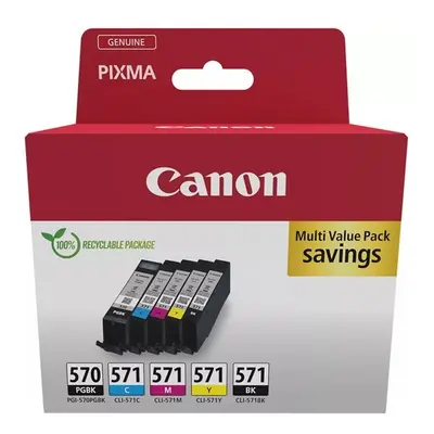 Zásobníky - Multi Pack Canon PGI-570+CLI-571CMYK (Černé, azurové, purpurové, žluté) - Originál