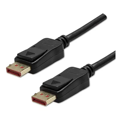 Video kabel DP v 1.4 DisplayPort samec - DisplayPort samec 2m pozlacené konektory černý