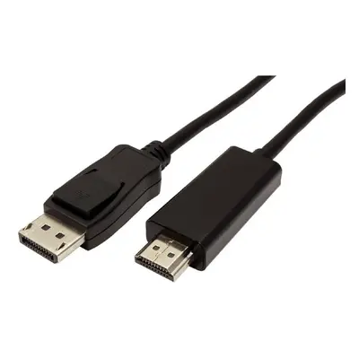 Video kabel DisplayPort samec - HDMI samec 1m černá