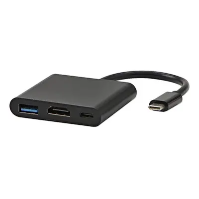 All New USB/Video převodník + HUB USB C samec - HDMI samice + USB C samice (PD) + USB A samice 4