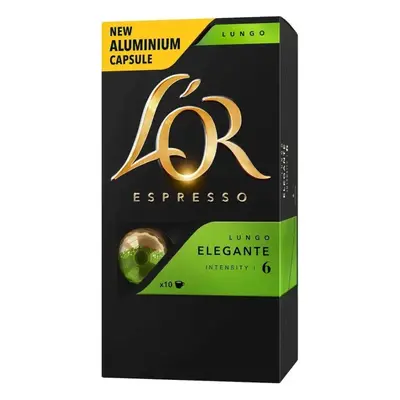 Kapsle kávové L'OR, Espresso Lungo Elegante, 10 ks